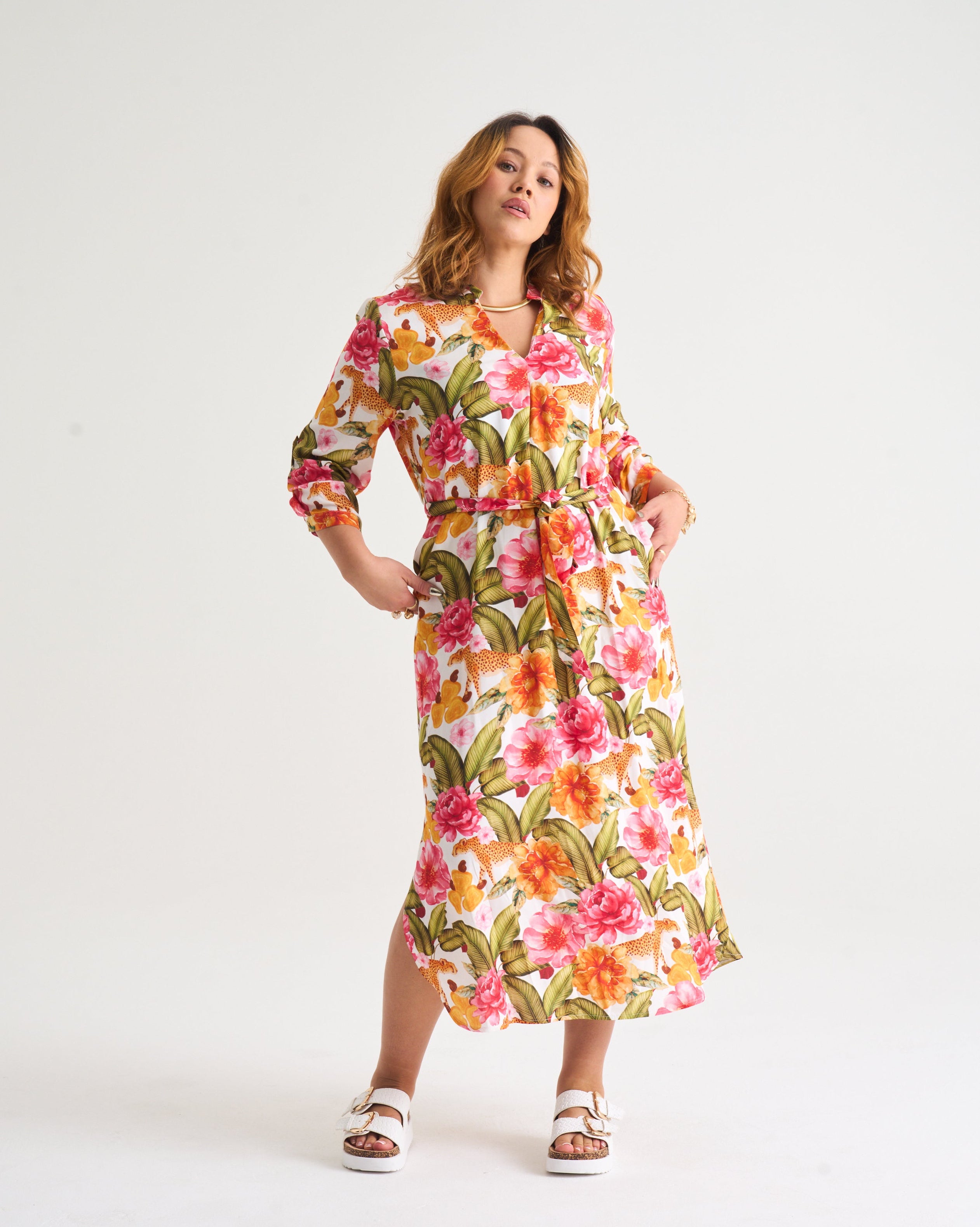 Wild Tropic Sandy Tunic in White