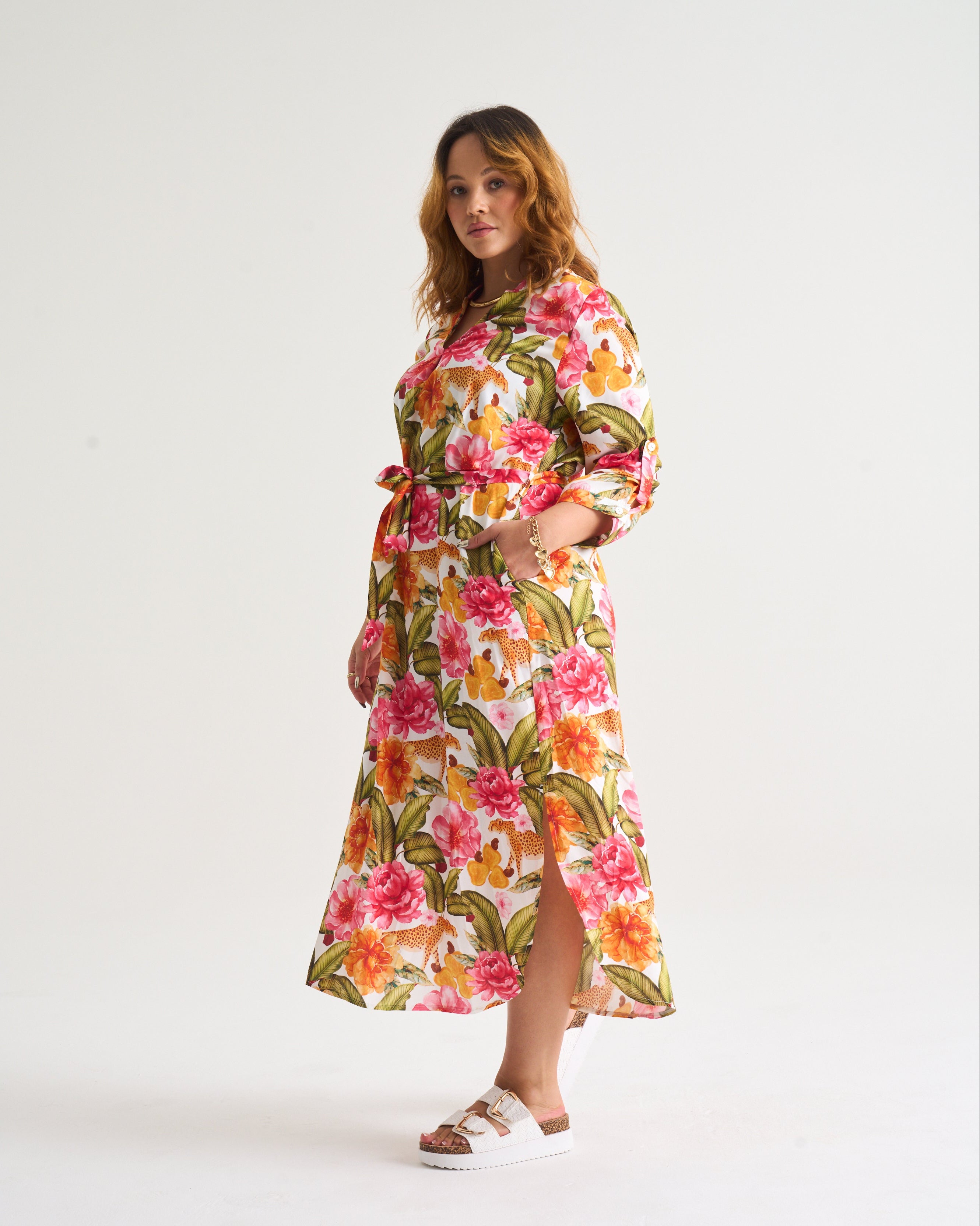 Wild Tropic Sandy Tunic in White