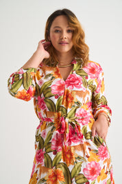 Wild Tropic Sandy Tunic in White