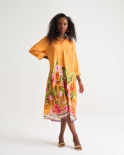 Wild Tropic Liza Dress in Papaya