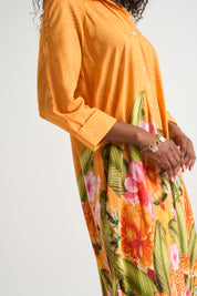 Wild Tropic Liza Dress in Papaya