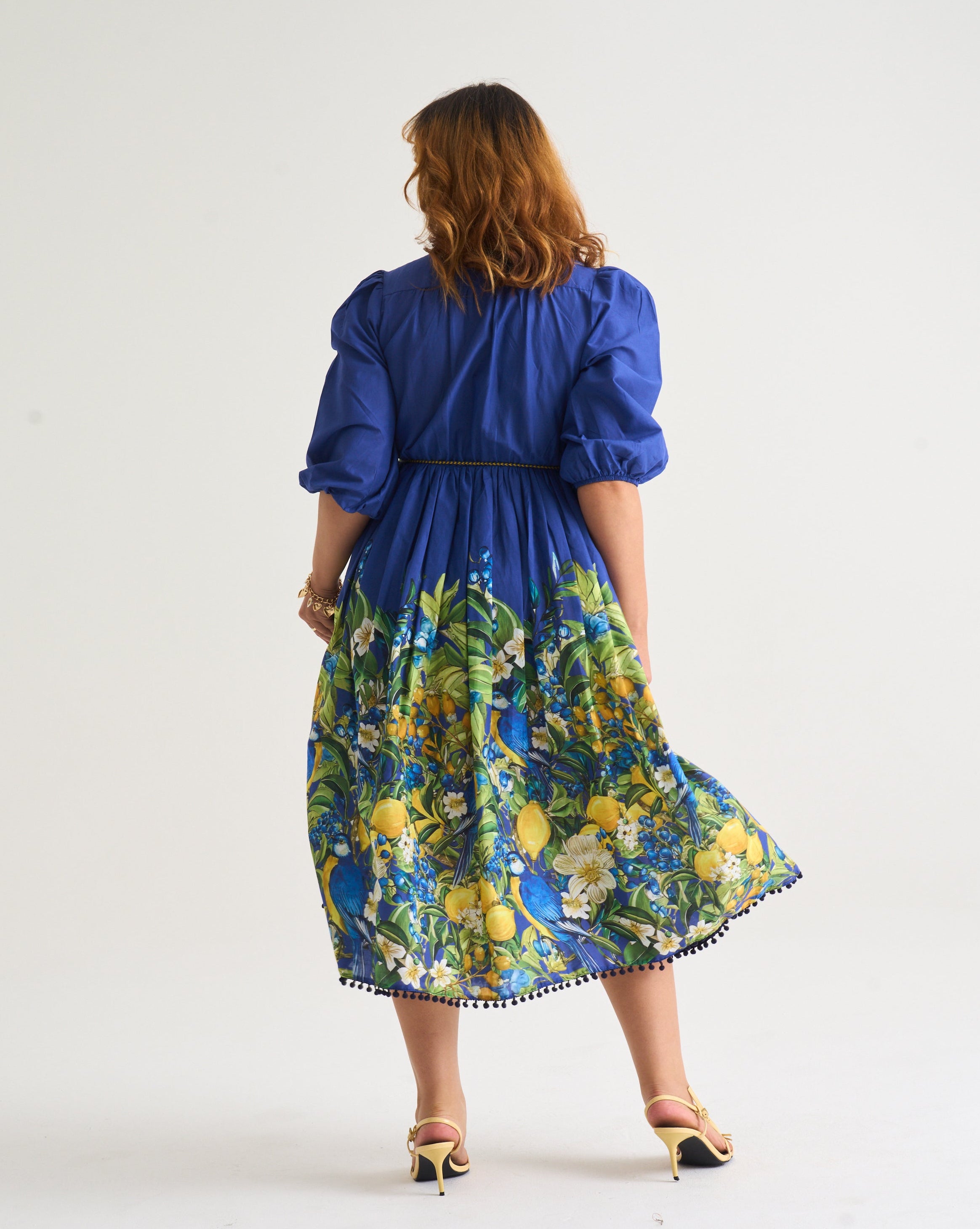 Amalfi Border Midi Dress - Benita