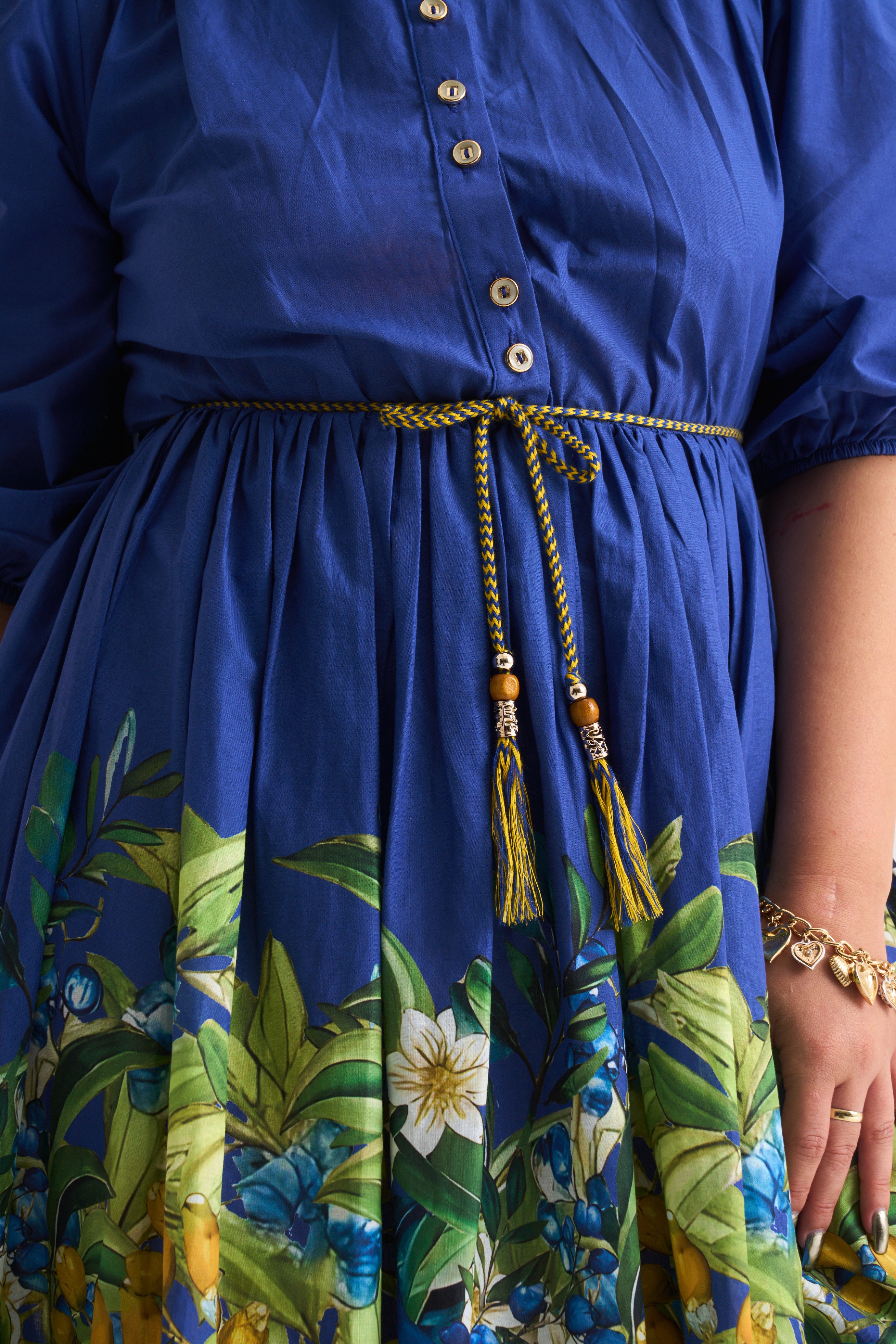 Amalfi Border Midi Dress - Benita