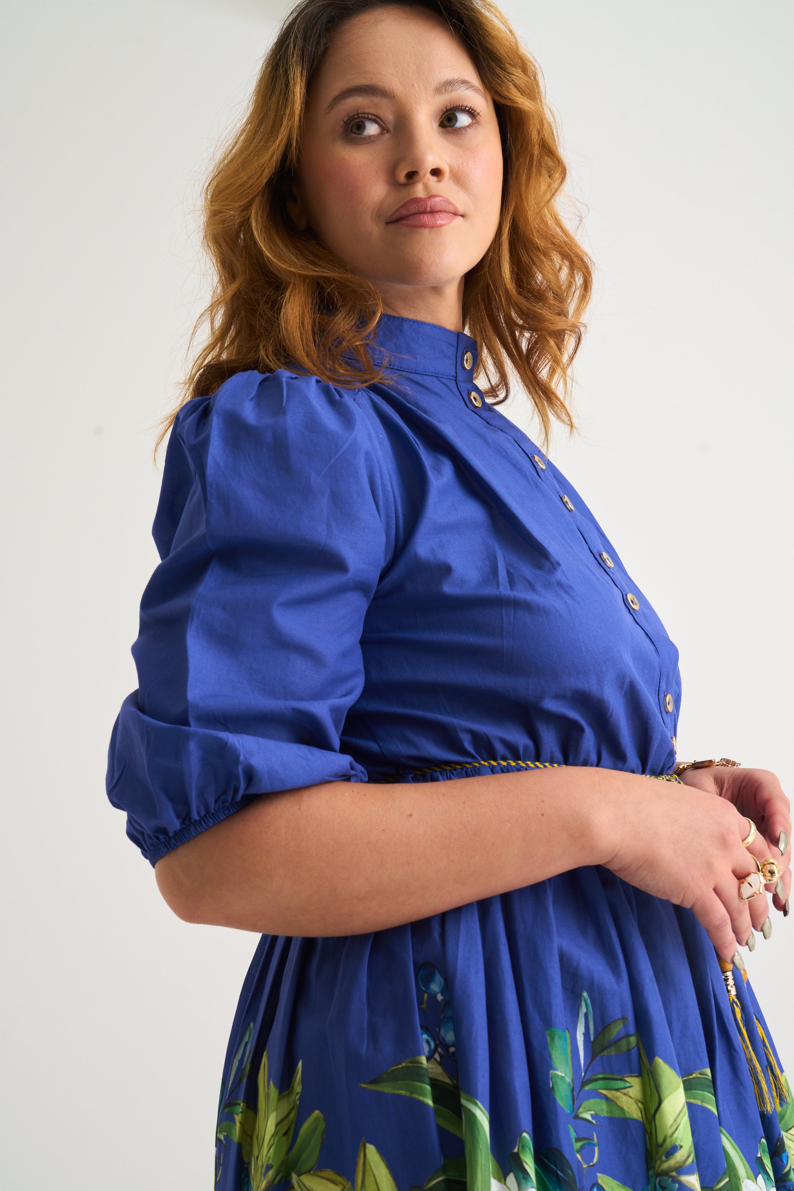 Amalfi Border Midi Dress - Benita