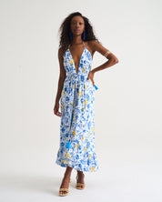 Coastal Citrus Vacation Dress