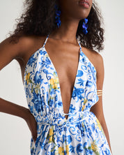 Coastal Citrus Vacation Dress