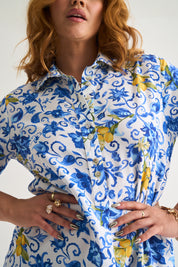 Amalfi Lemon Viscose Tunic