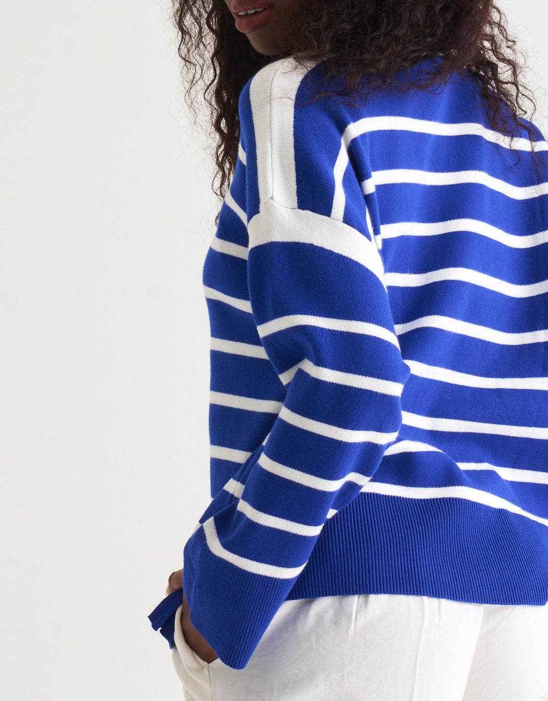 Capri Cobalt Stripe Knit