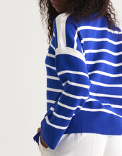 Capri Cobalt Stripe Knit