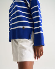 Capri Cobalt Stripe Knit