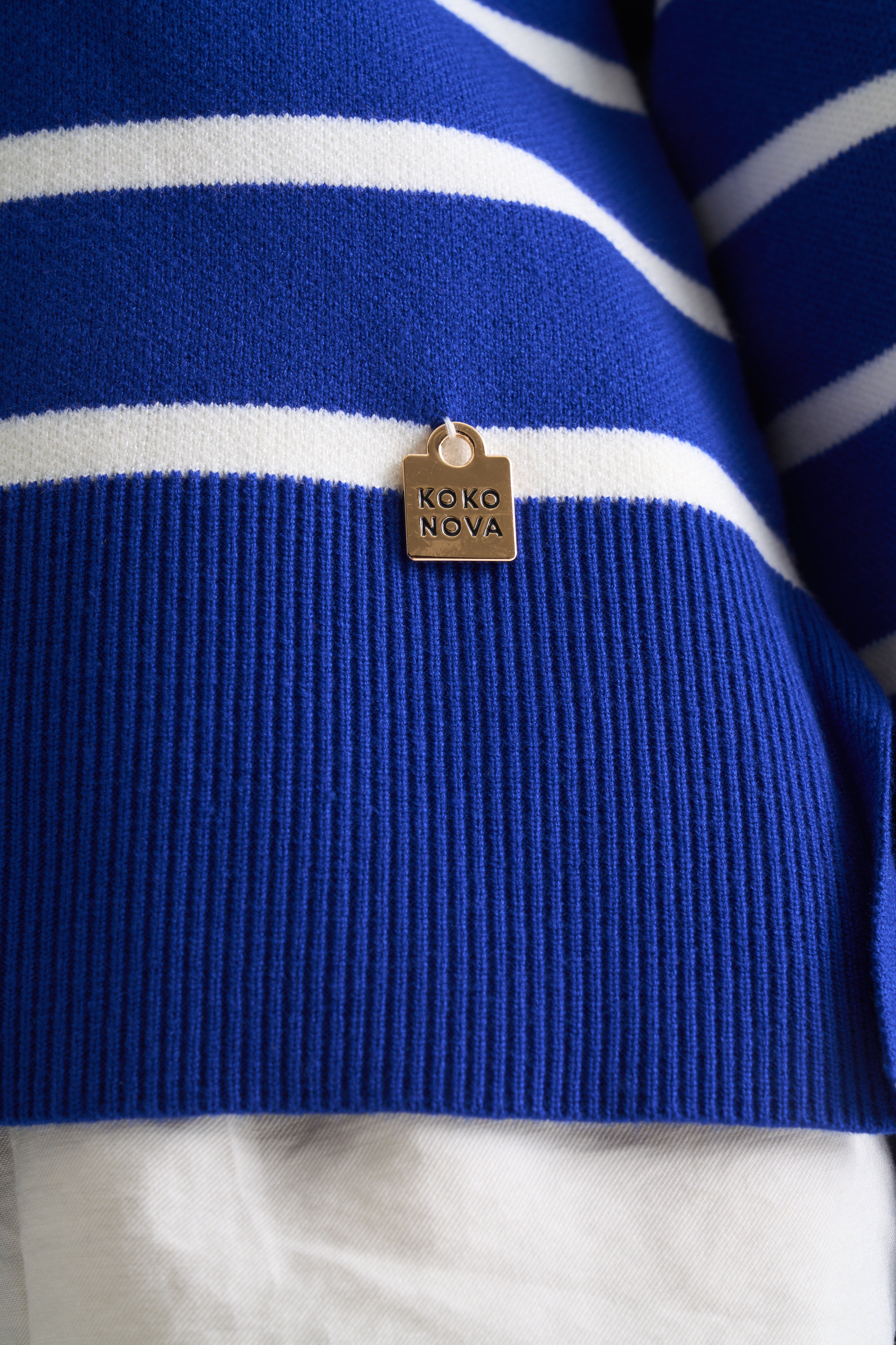 Capri Cobalt Stripe Knit