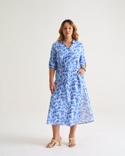 Sandy Tunic in Blue Paradise Print