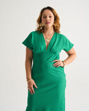 Zaza Maxi Dress In Apple Green