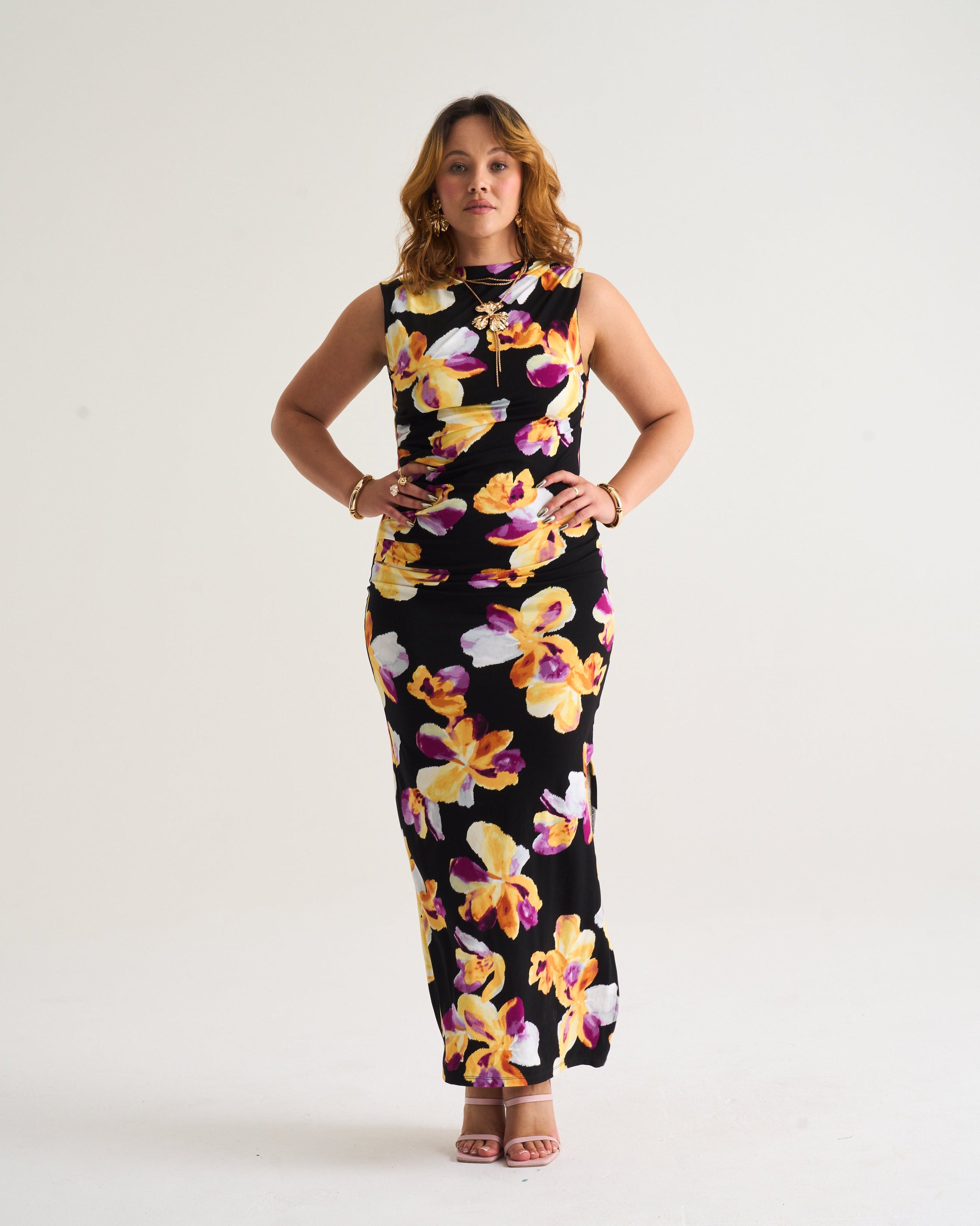 Paula Printed Bodycon Maxi