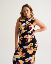 Paula Printed Bodycon Maxi