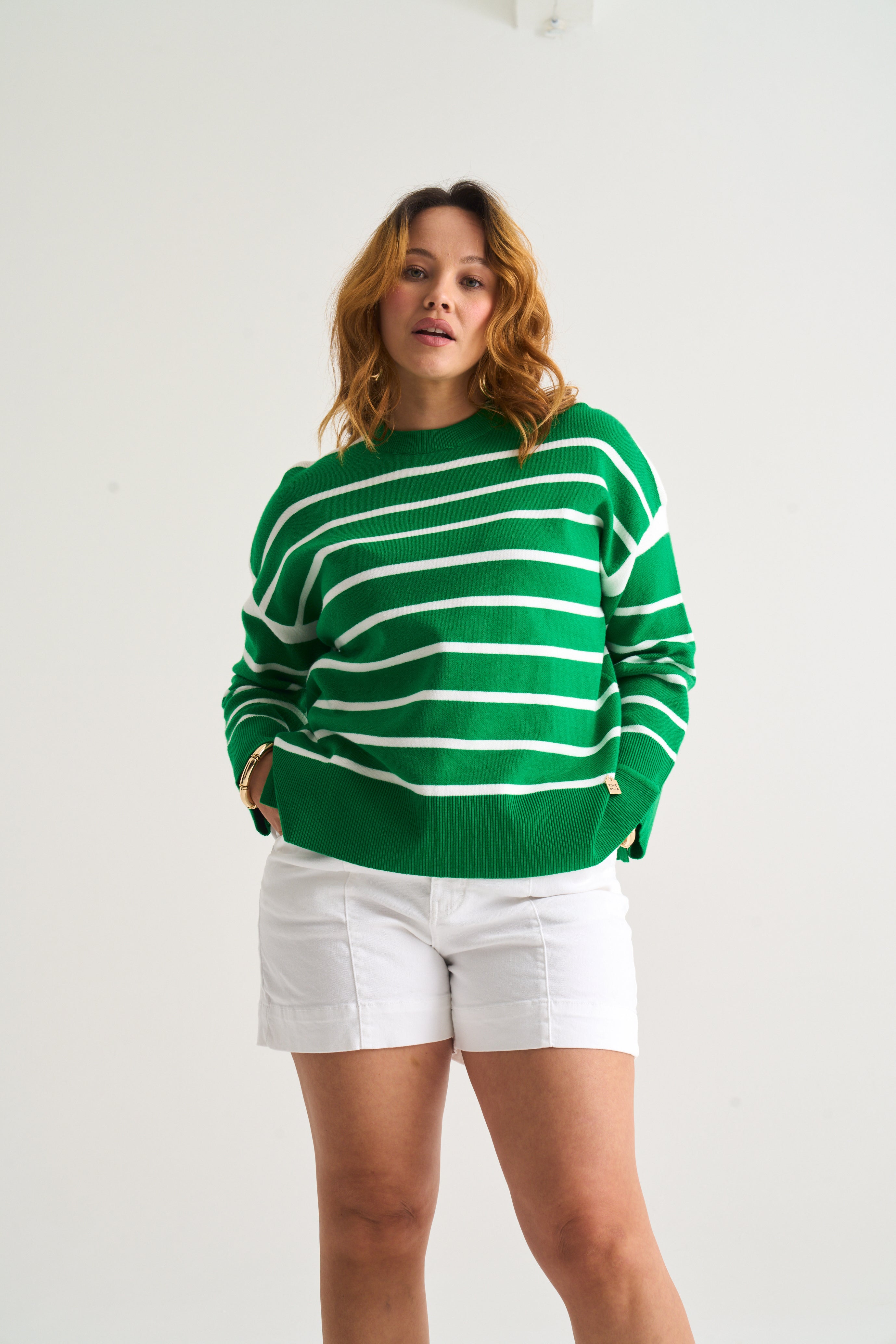 Capri Green Stripe Knit