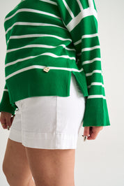 Capri Green Stripe Knit