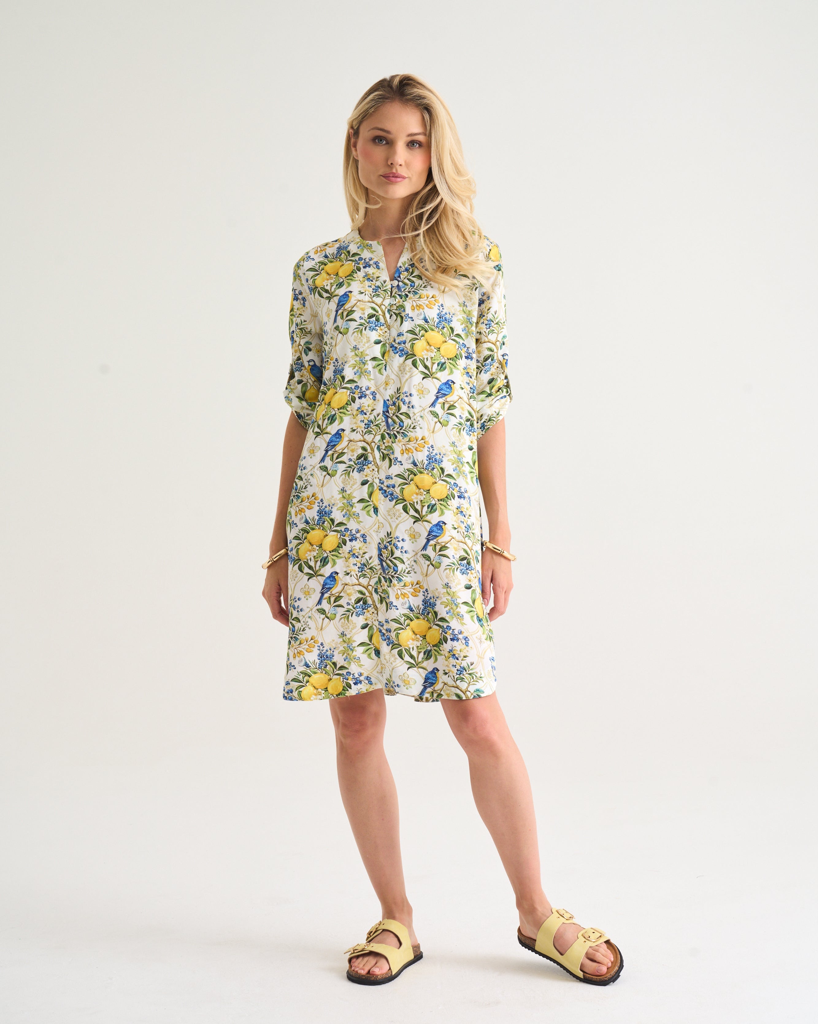 Hannah Citrus Bloom Viscose Tunic