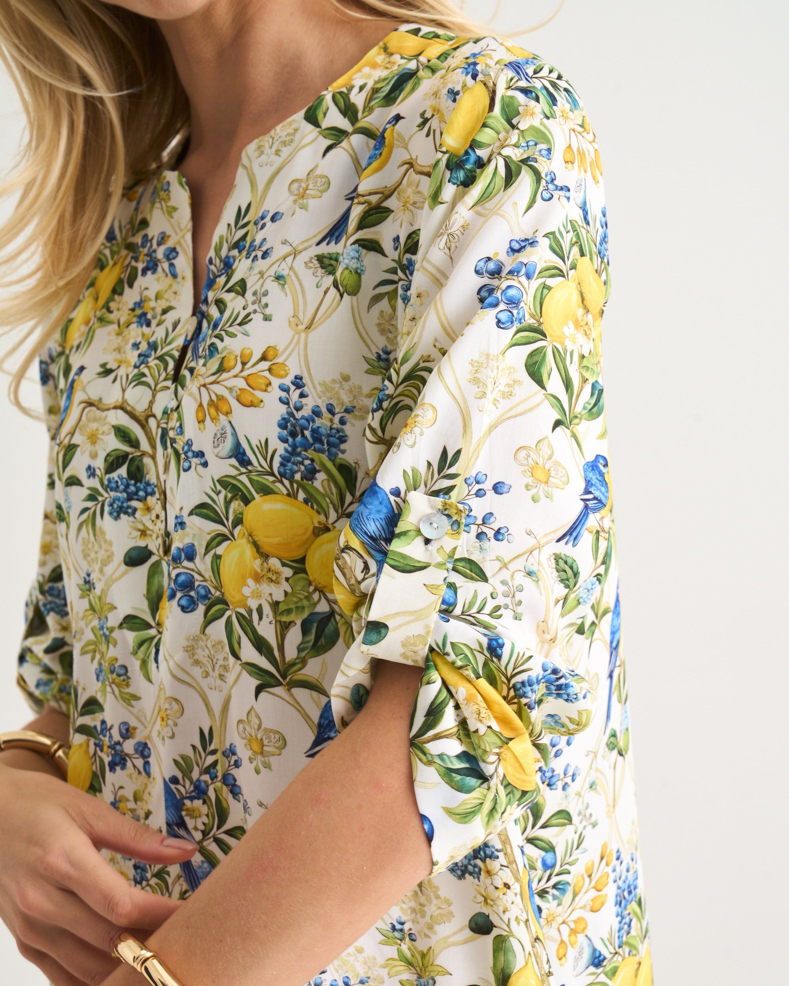 Hannah Citrus Bloom Viscose Tunic