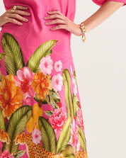 Jade Wild Border Tunic - Pink