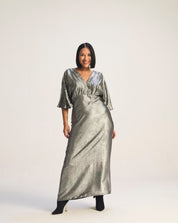 DRIPPING FOIL BUTTERFLY DRESS