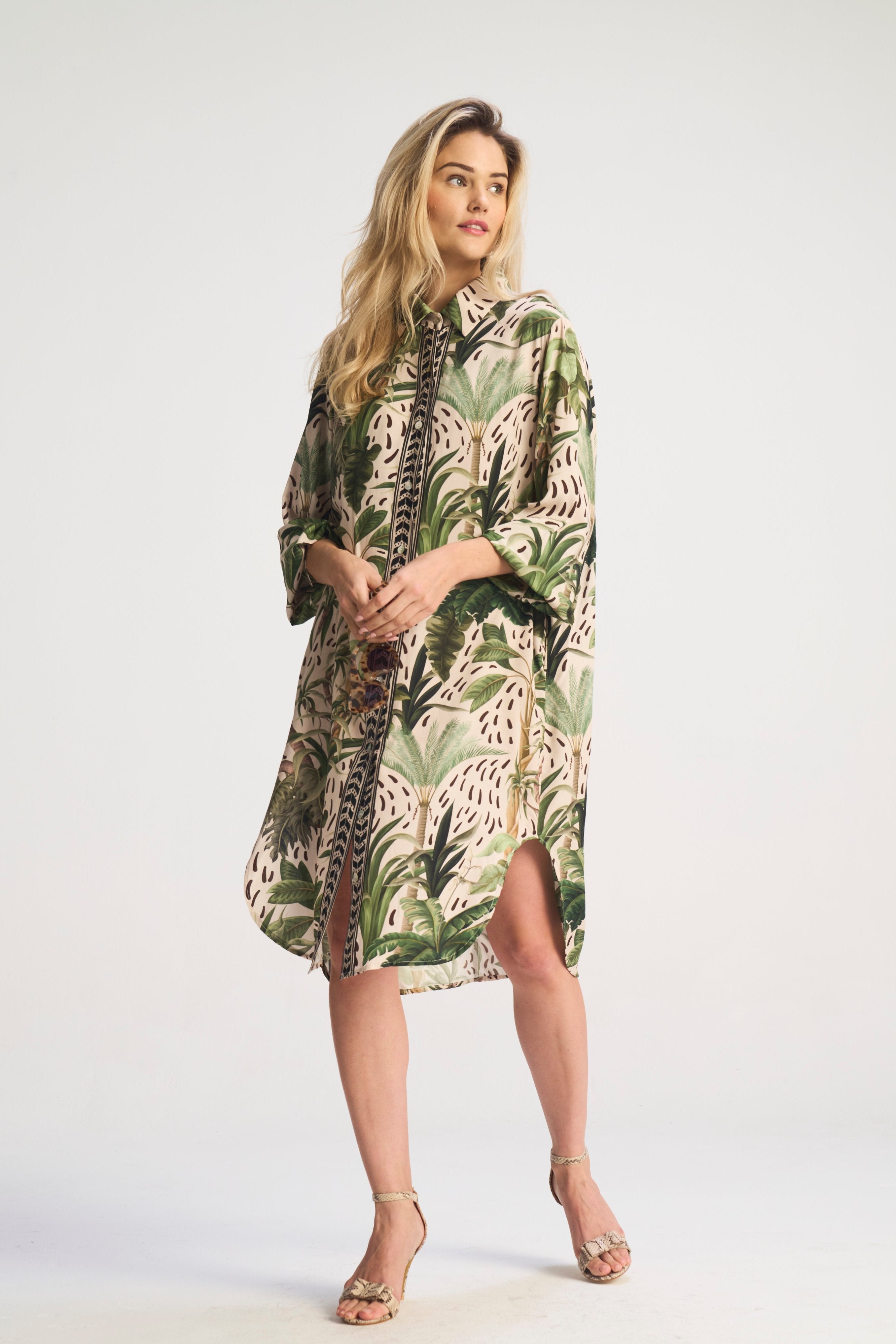 Harley Resort Print Shirt Dress