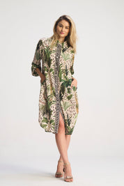 Harley Resort Print Shirt Dress
