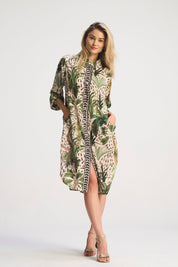 Harley Resort Print Shirt Dress