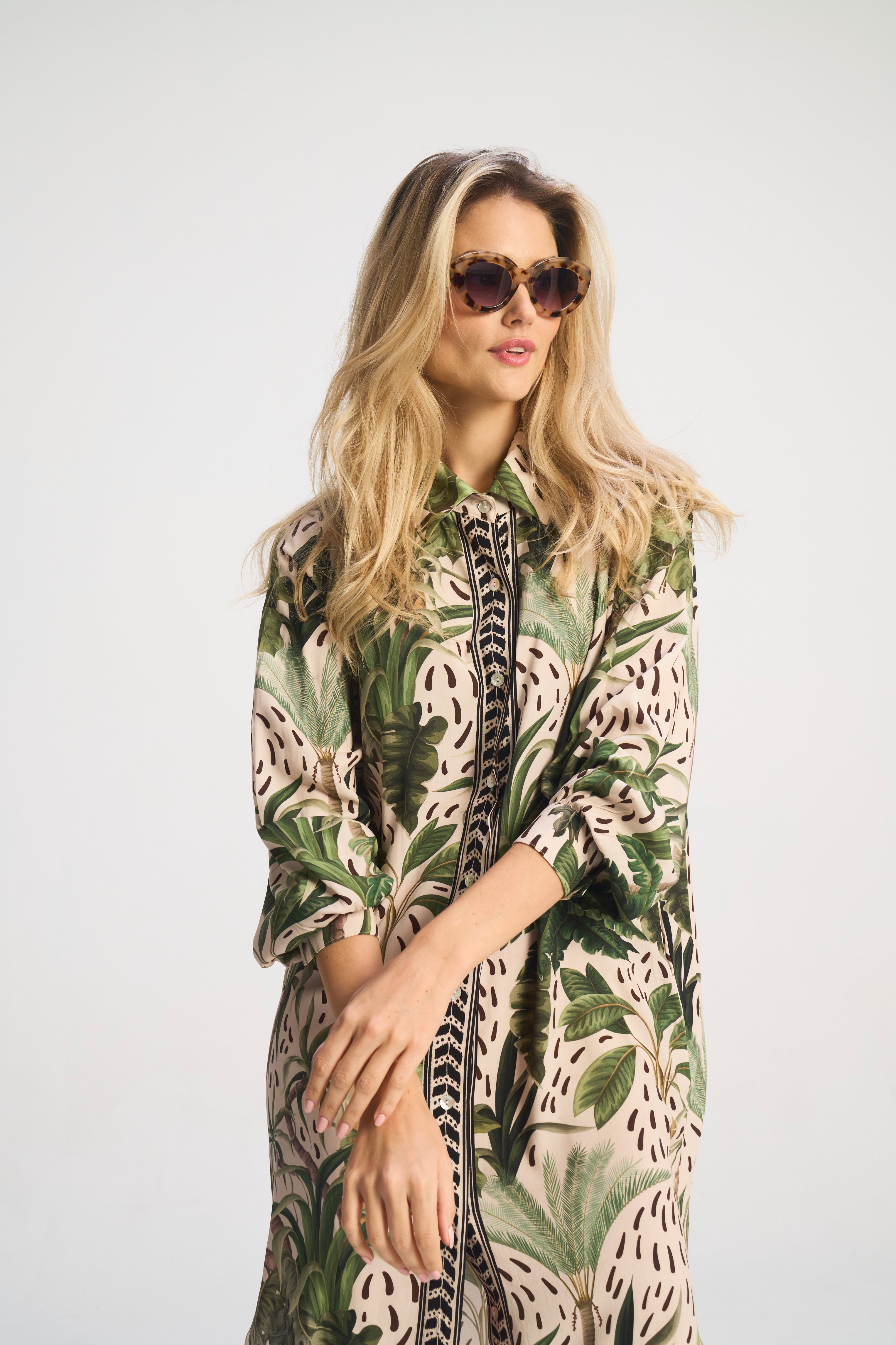 Harley Resort Print Shirt Dress