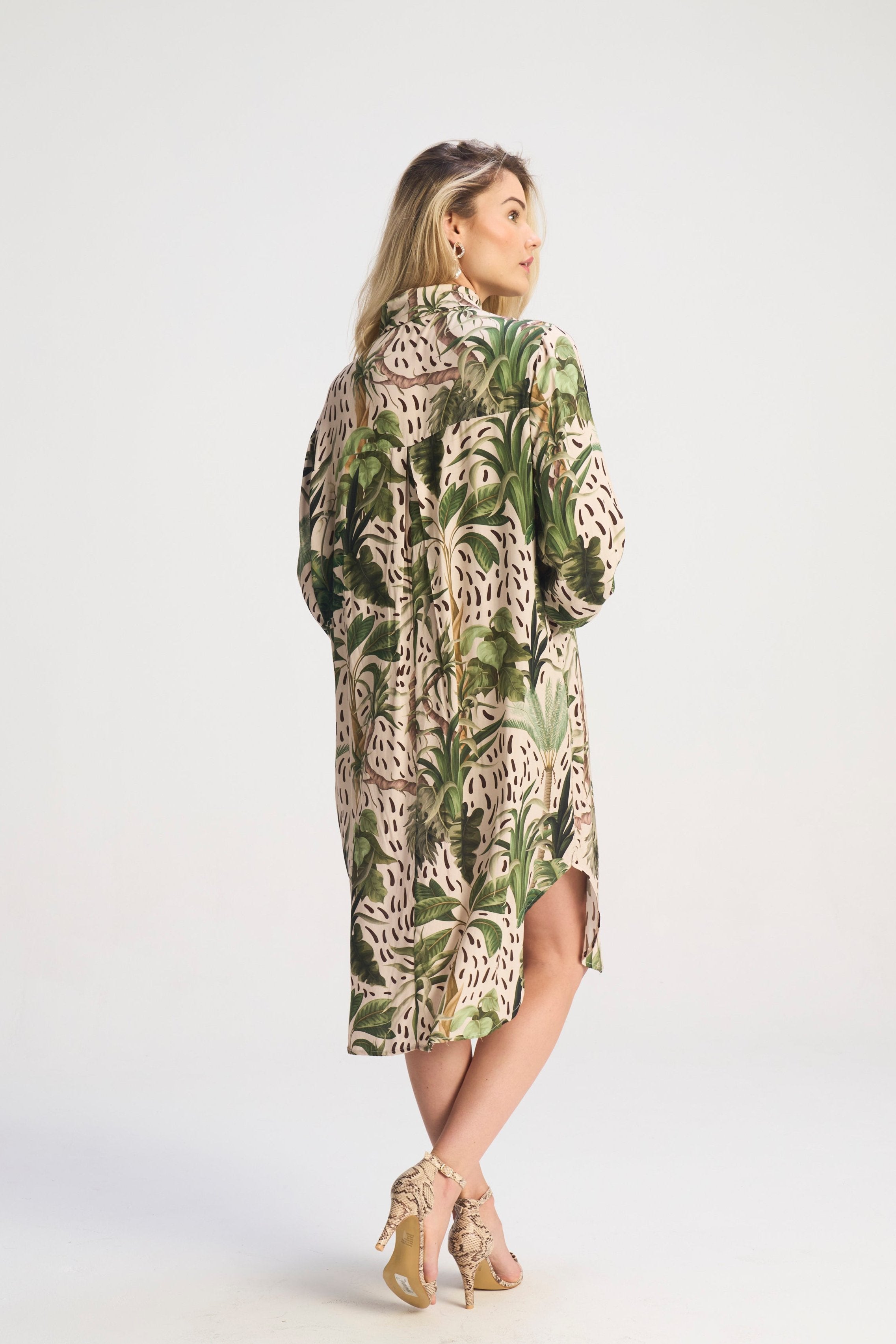 Harley Resort Print Shirt Dress