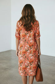 Carin Tunic In Rose Floral