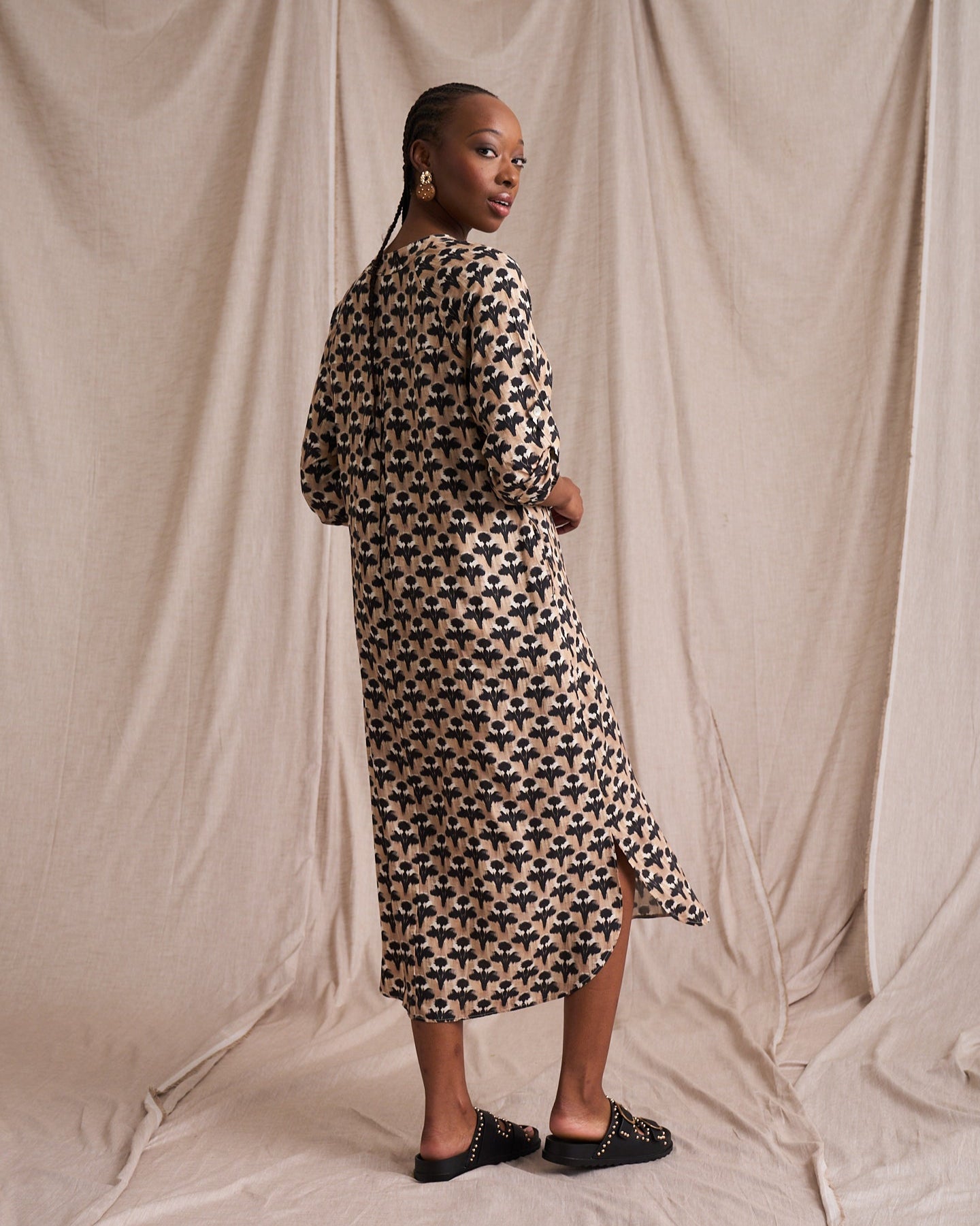 Carin Tunic In Ikat Print