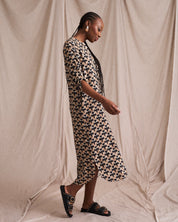 Carin Tunic In Ikat Print
