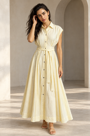 Sleeveless Penelope  Butter Yellow