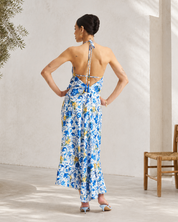 Vacation Frill Dress - Ornate Lemon