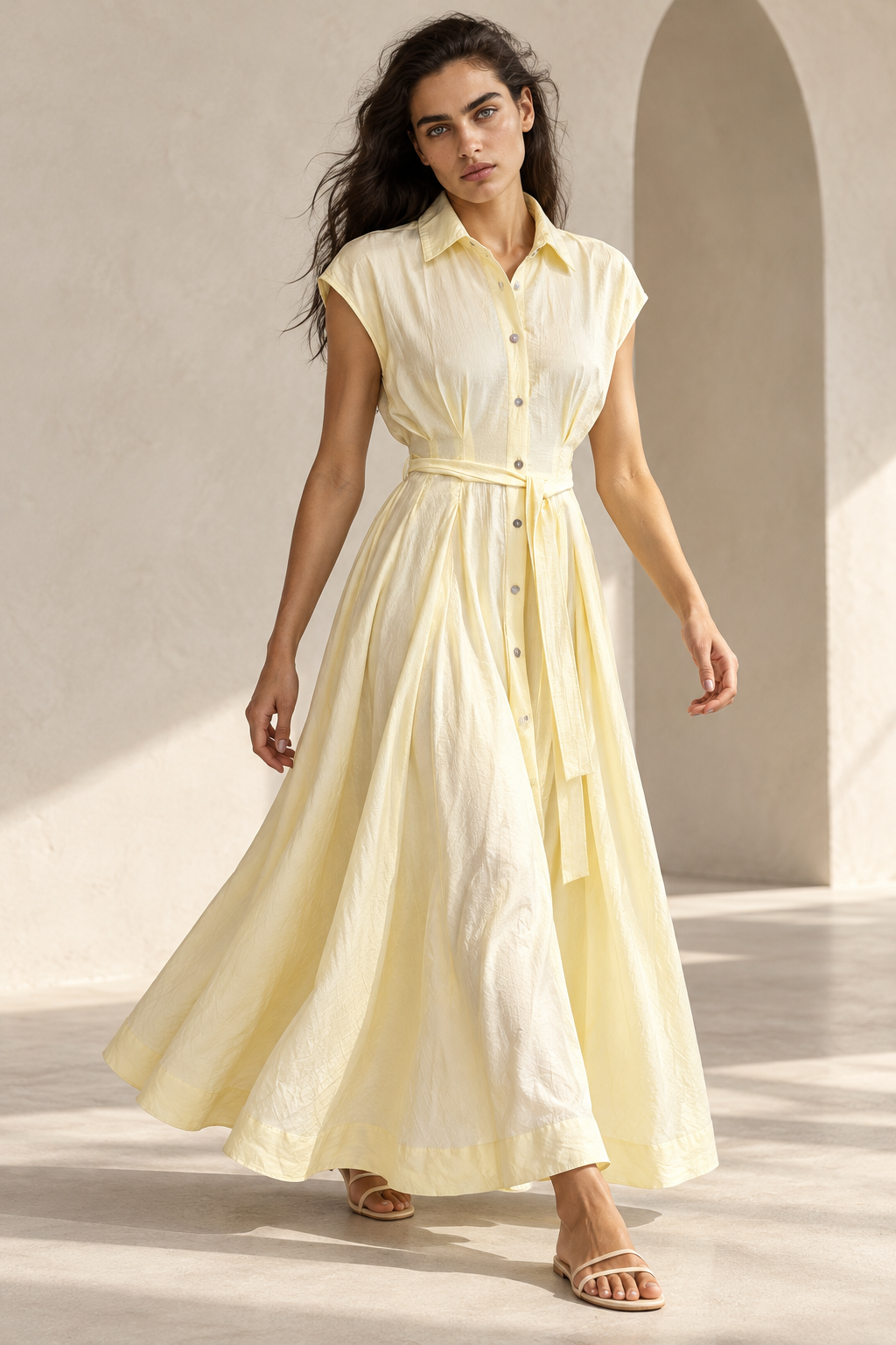 Sleeveless Penelope  Butter Yellow