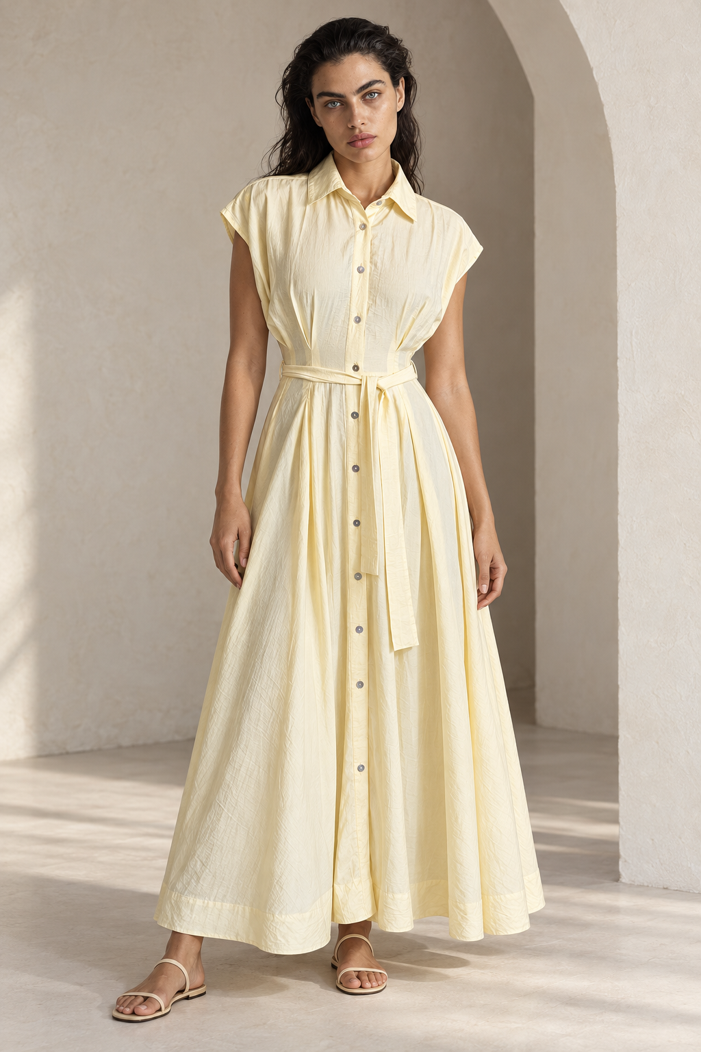 Sleeveless Penelope  Butter Yellow