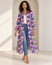 Liza Shirt Dress - Pastel Lilac Watercolour Floral