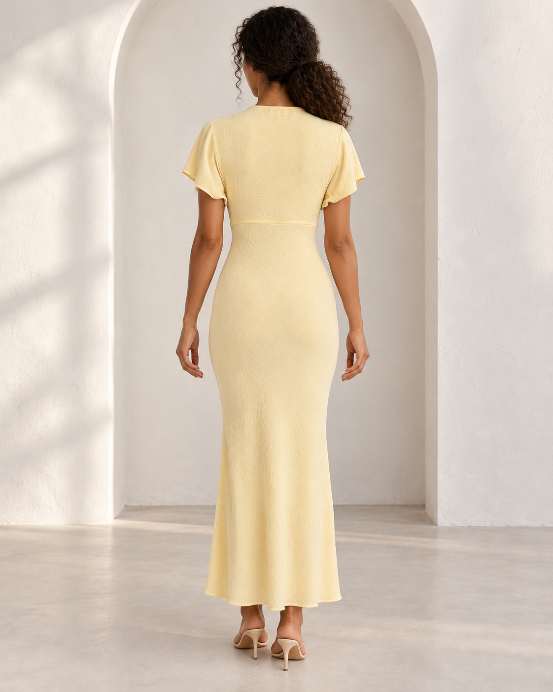 Zaza Maxi Dress in Butter Yellow