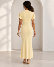 Zaza Maxi Dress in Butter Yellow