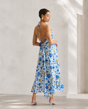 Vacation Frill Dress - Ornate Lemon