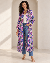 Liza Shirt Dress - Pastel Lilac Watercolour Floral