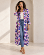 Liza Shirt Dress - Pastel Lilac Watercolour Floral