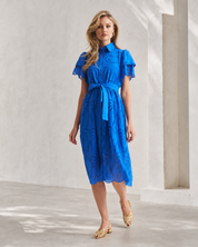 Fria Anglaise Dress - Cobalt  Dispatching 4th September