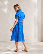 Fria Anglaise Dress - Cobalt  Dispatching 4th September