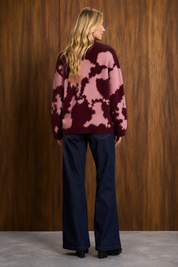 Merlot & Rose  Luxe Eyelash Wool Blend Knit - SHIPPED ON THE 9th JUNE