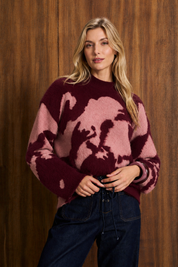 Merlot & Rose  Luxe Eyelash Wool Blend Knit - SHIPPED ON THE 9th JUNE